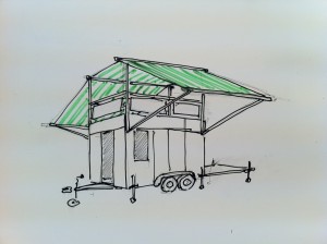 Will Cruickshank’s Mobile Shower - Will - roof-top cafe